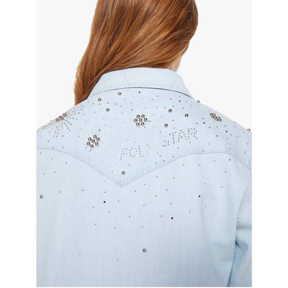 Chic Mother More Is More Denim Shirt - Size S - New! - Picture 3 of 12